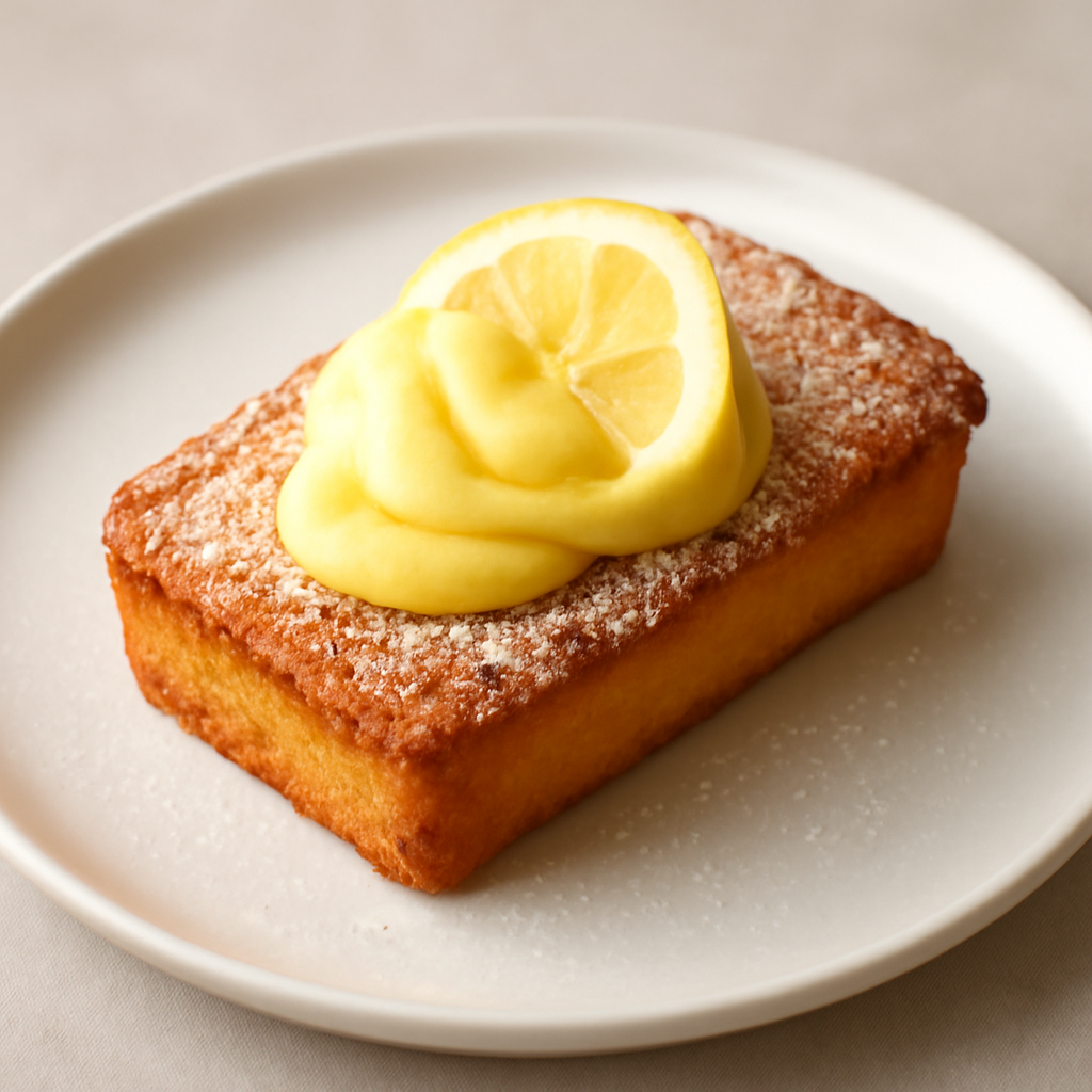 Plum Cake con crema pasticcera al limone