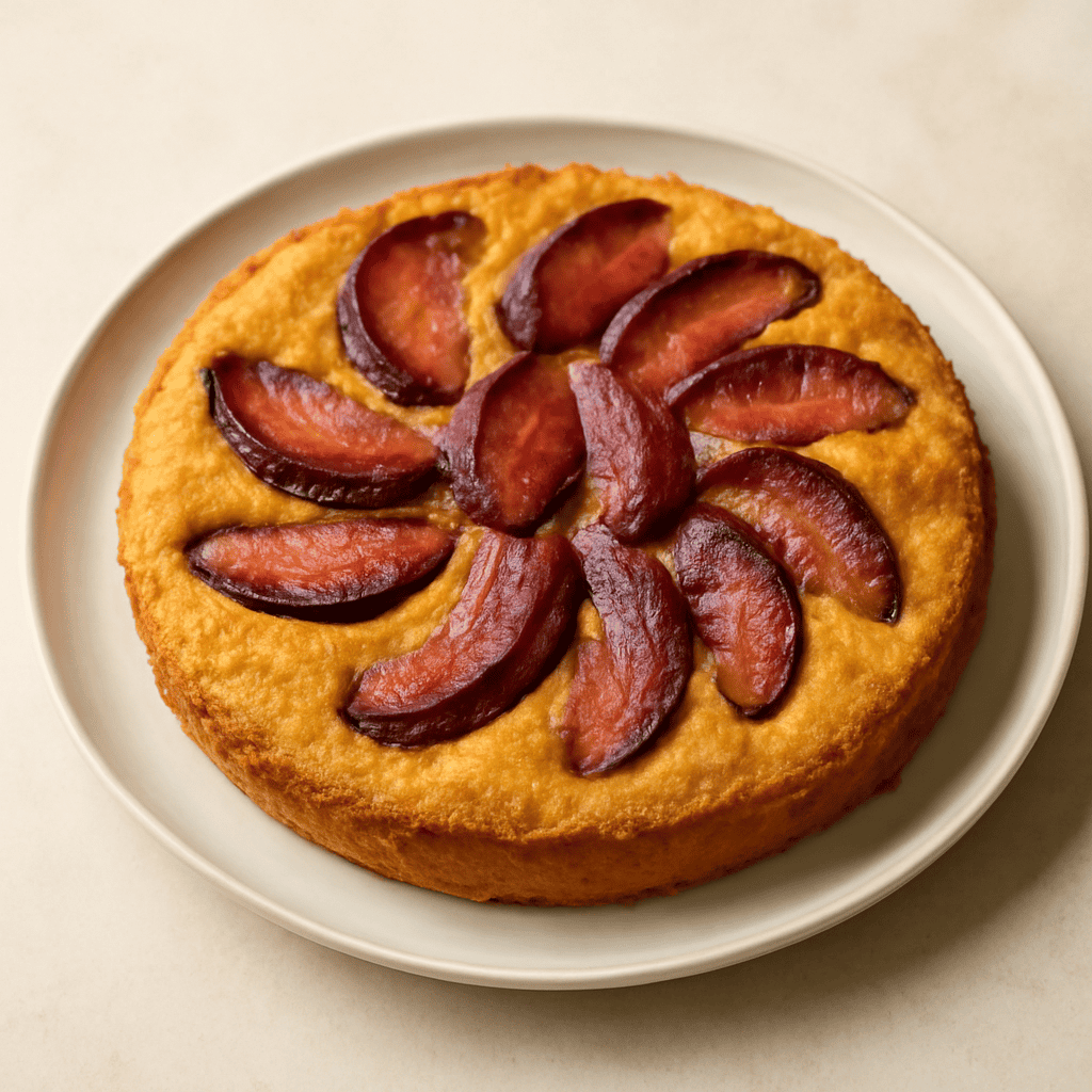 Plum cake zafferano e pepe
