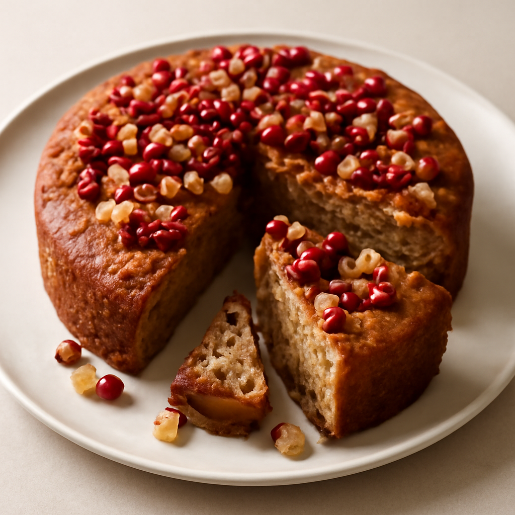 plumcake al melograno noci e miele