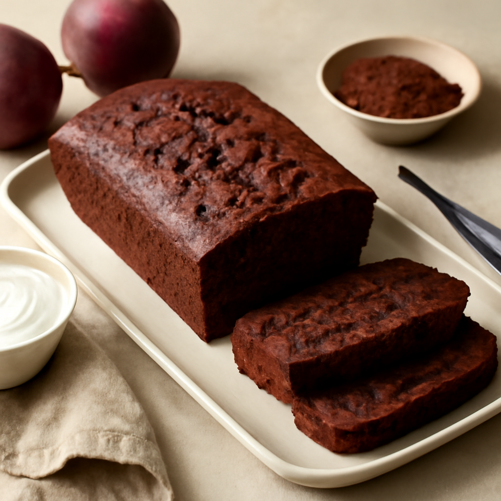Plumcake dolce di barbabietole rosse e cacao
