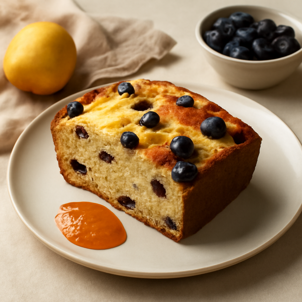 PLUMCAKE RICOTTA MELE MIRTILLI