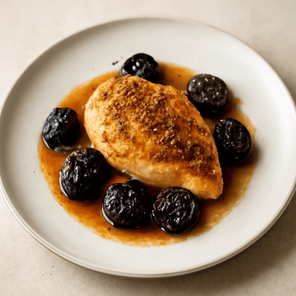 Pollo con le prugne
