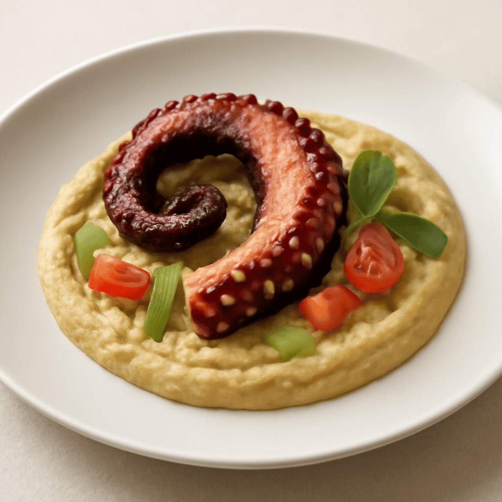 polpo con crema di cece