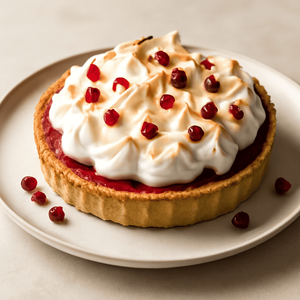 POMEGRANATE MERINGUE PIE