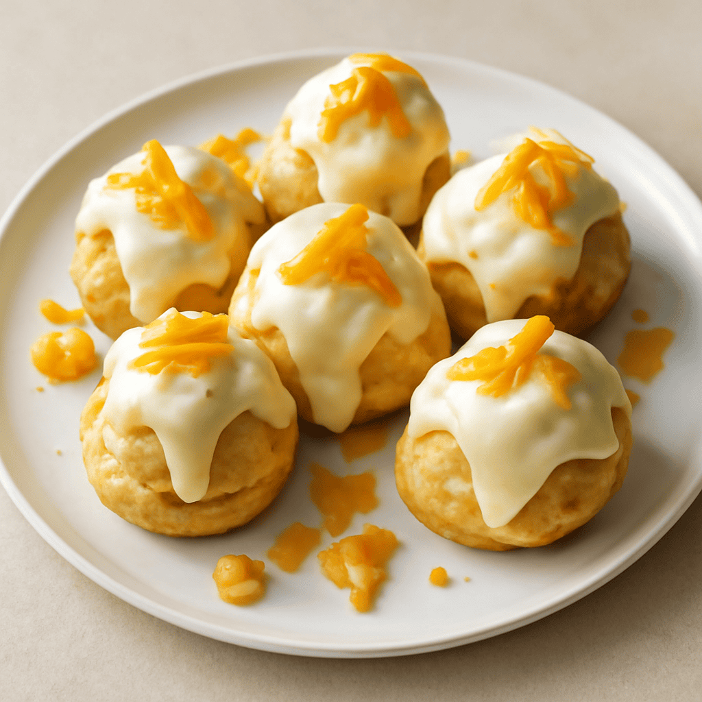Profiteroles bianco all’arancia