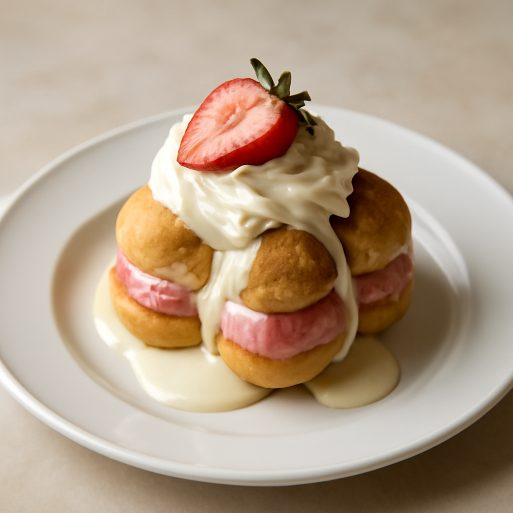 Profitterol alla fragola