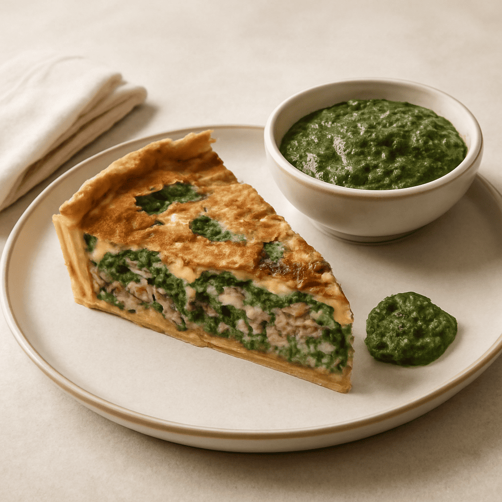 Quiche con basta brisé