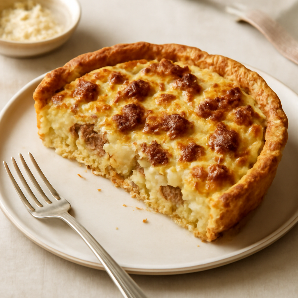 Quiche patate e salsiccia