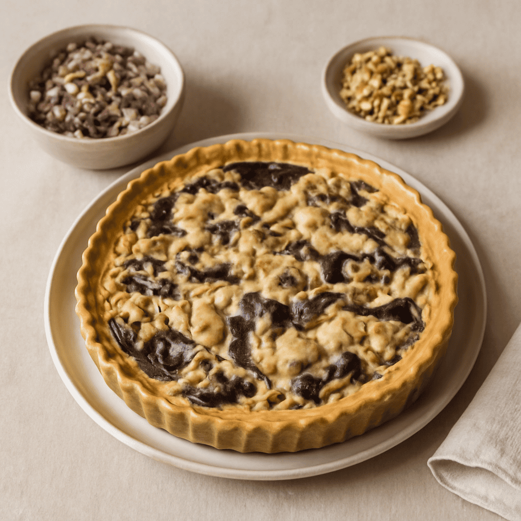 Quiche radicchio gorgonzola e noci