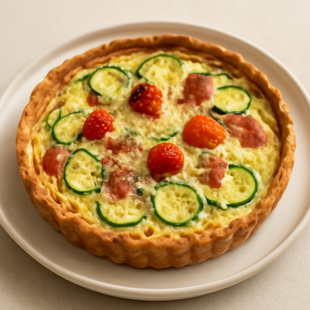Quiche ricotta zucchine e speck