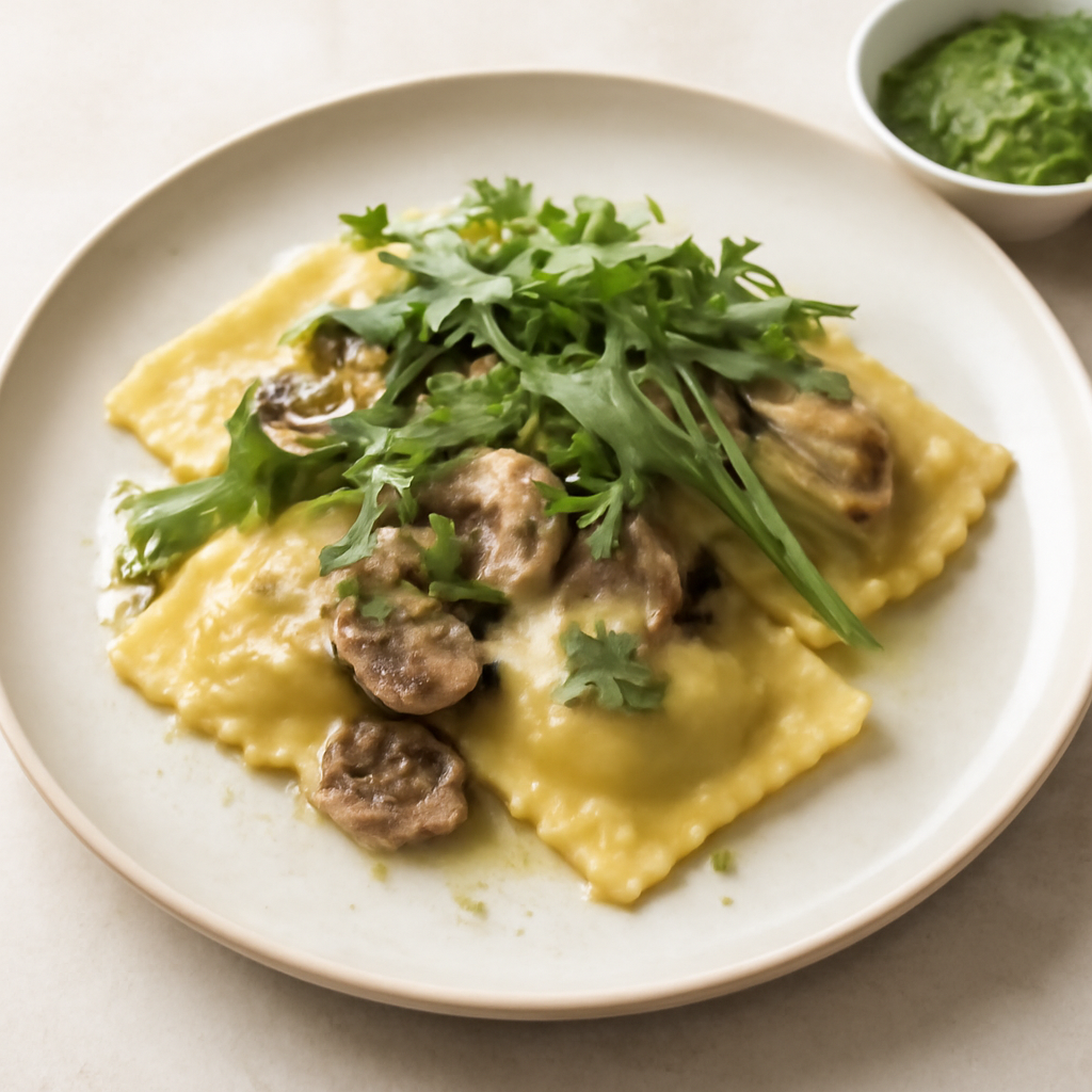 Ravioli al profumo di terra