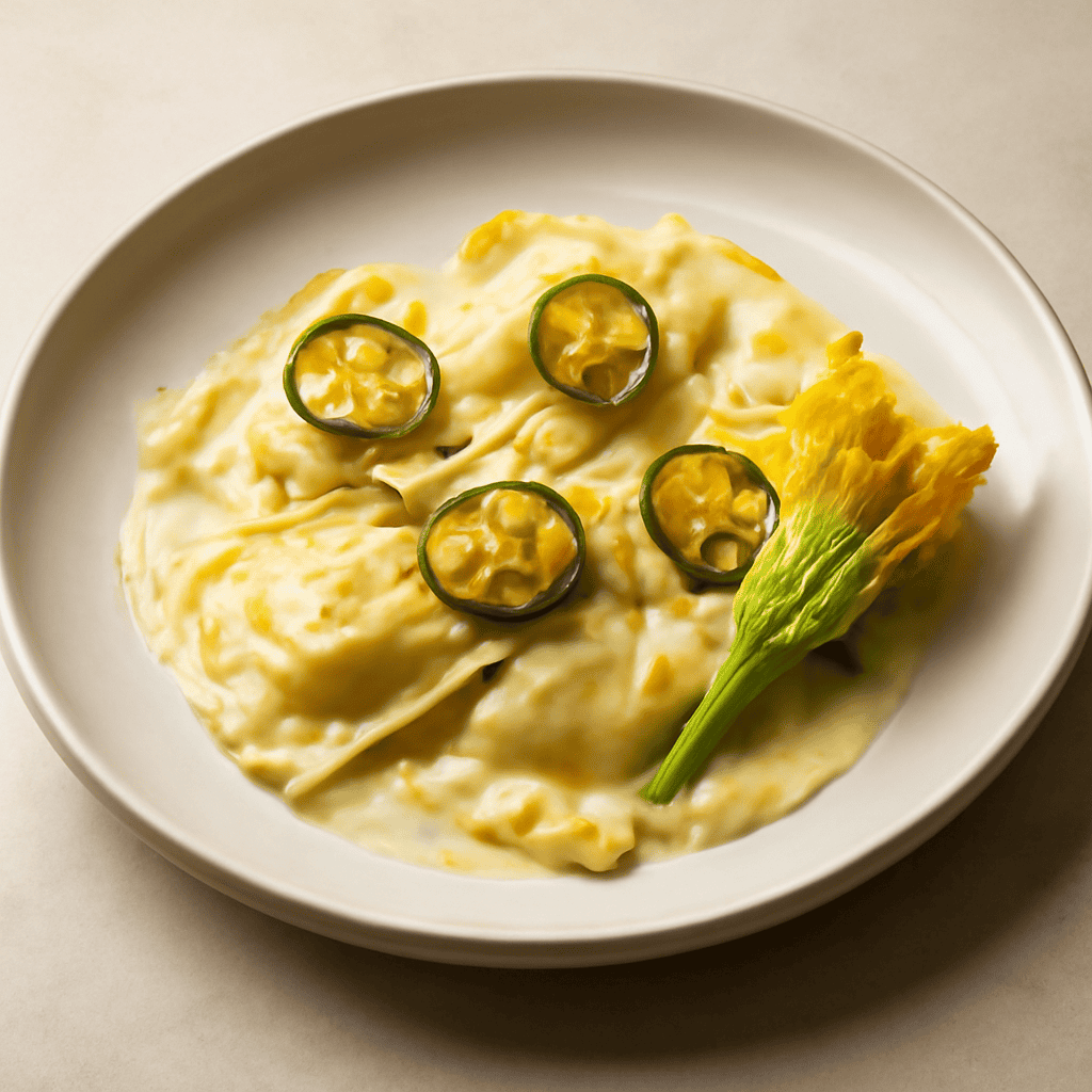Ravioli di Salmone con Crema e Cips di Zucchine