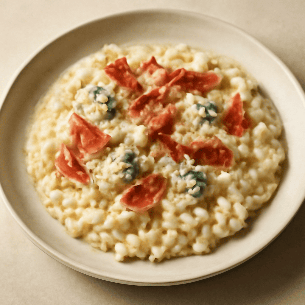 Risotto al gorgonzola e speeck