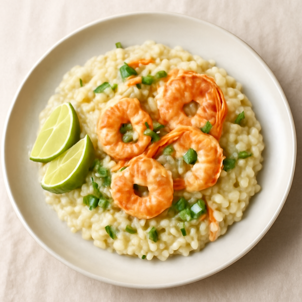 Risotto al Mojito e Mazzancolle