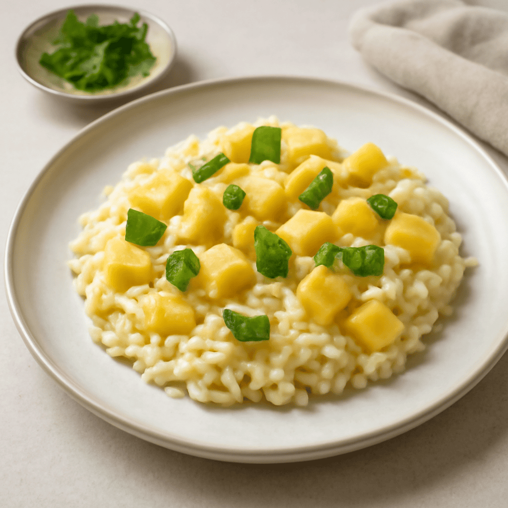 Risotto ananas e menta