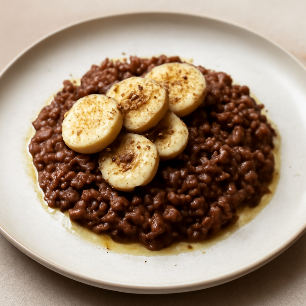 Risotto banana e cacao