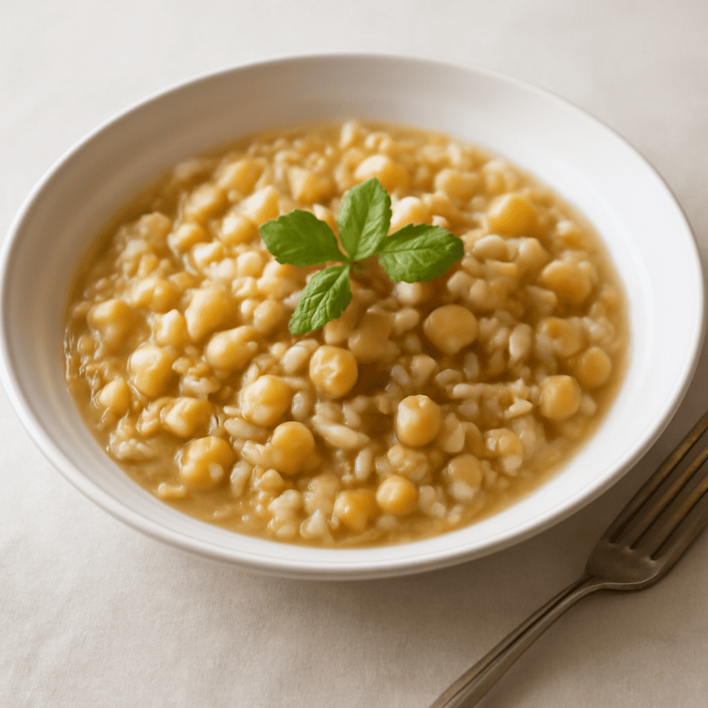 Risotto ceci e zenzero.