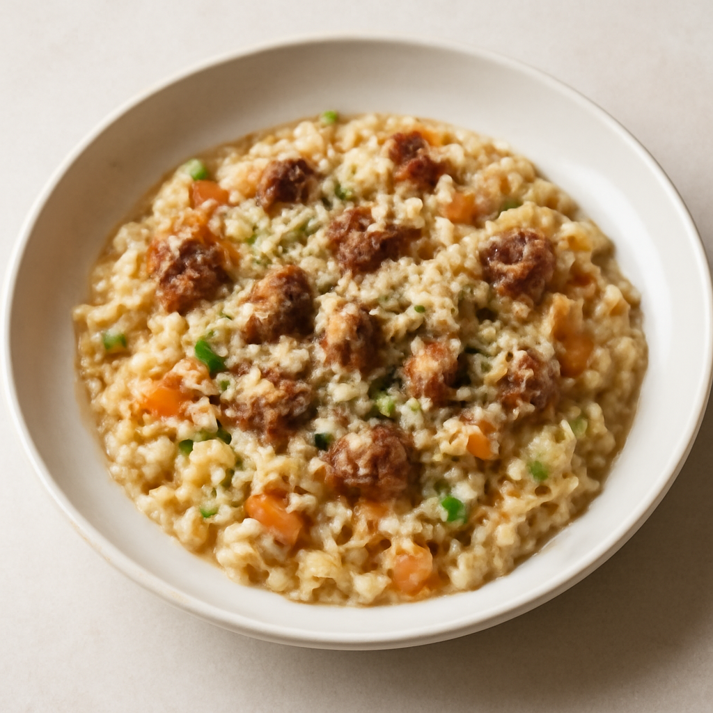 risotto invernale con salsiccia umbra