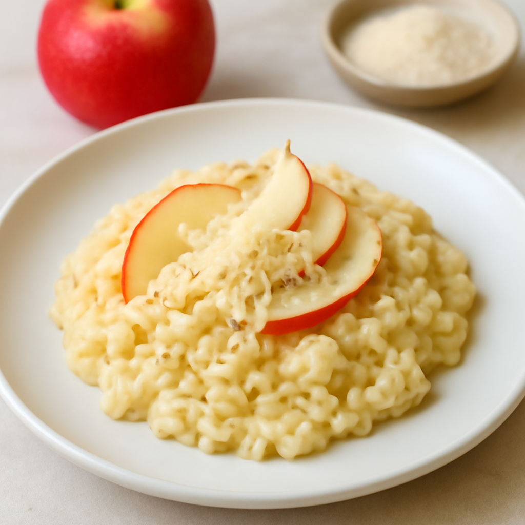 Risotto mele annurche e provolone del monaco