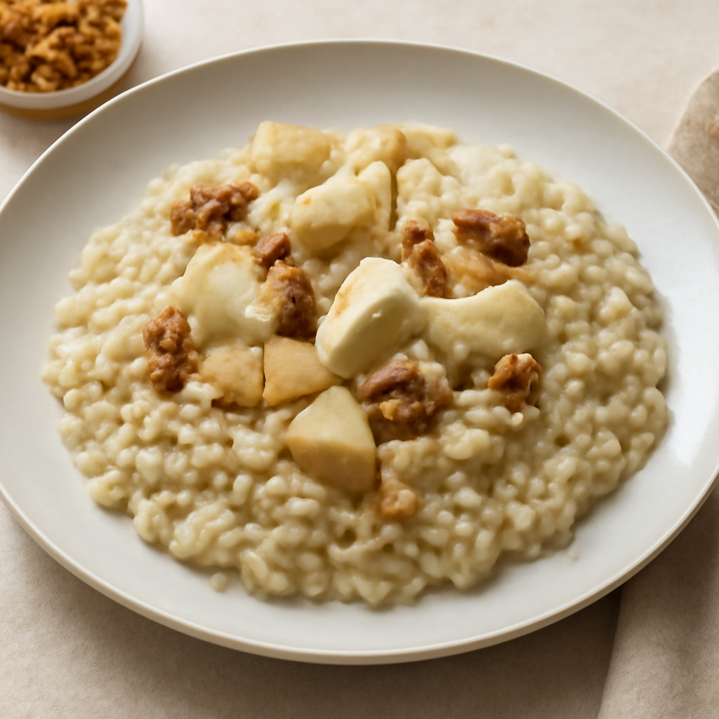 RISOTTO PERE, NOCI E BRIE
