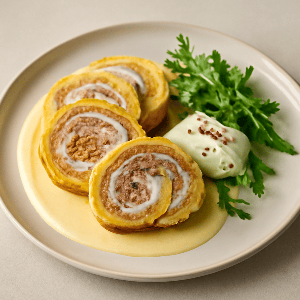 Rotolino di frittata al tonno