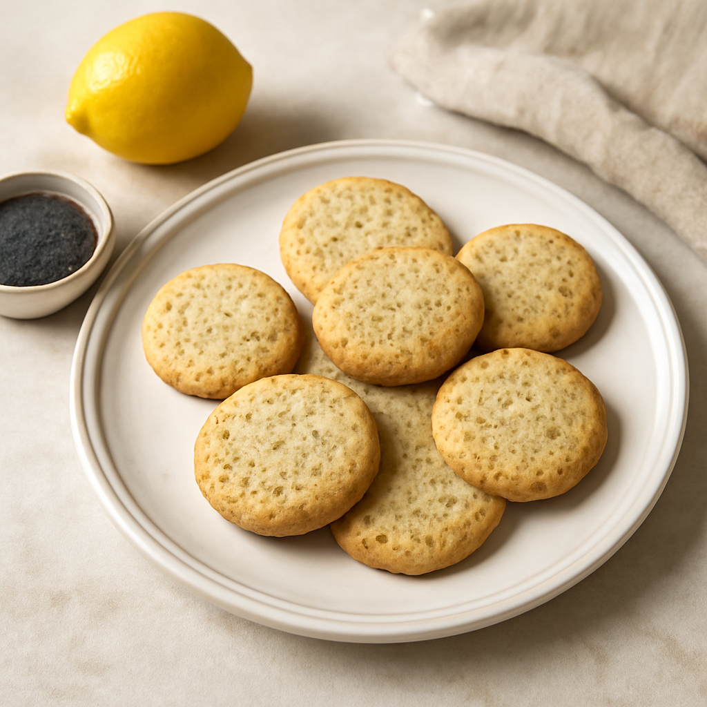 sablés al limone e semi di papavero