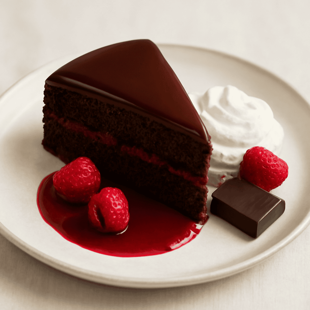 Sacher alle nocciole e lampone