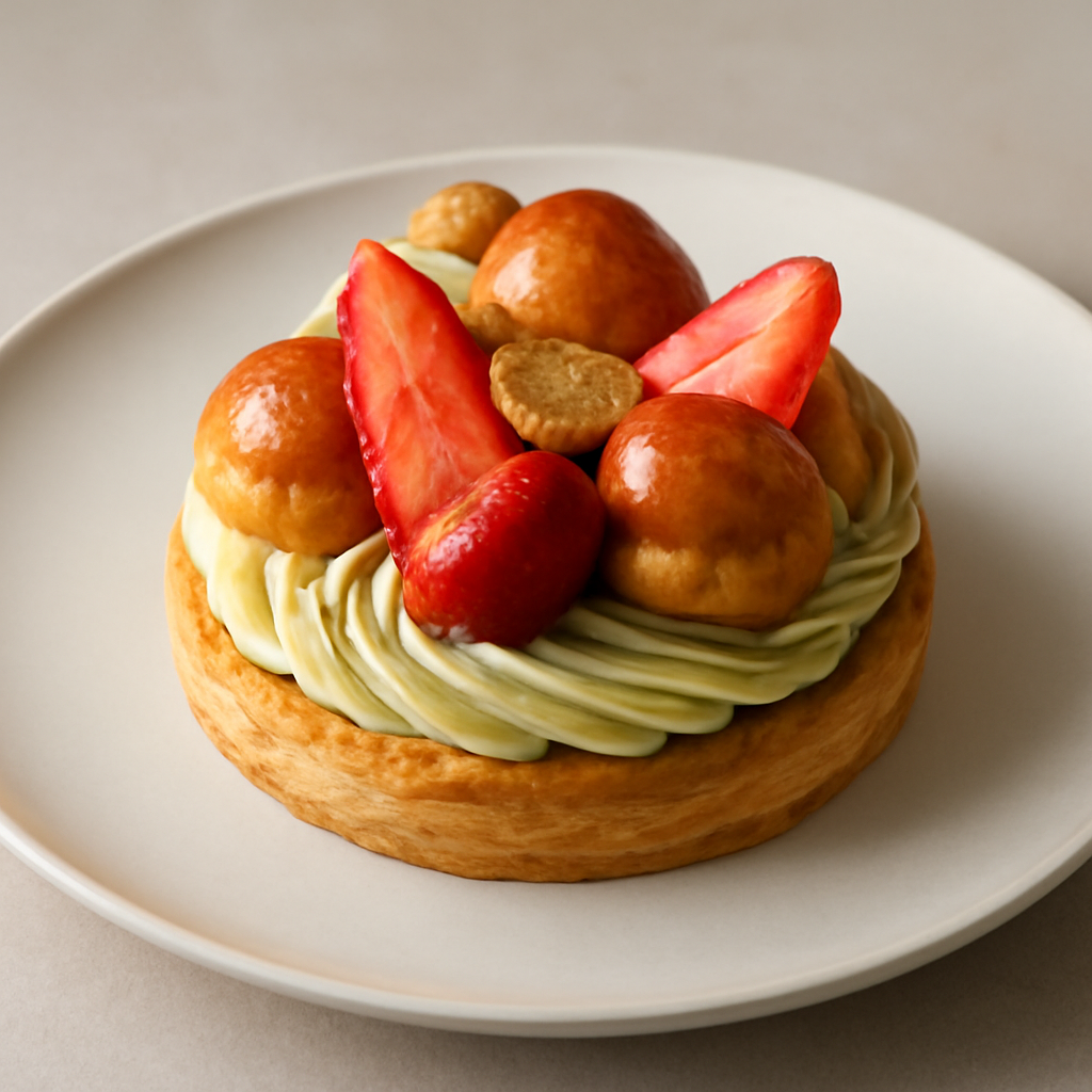 Saint Honorè pistacchio e fragola