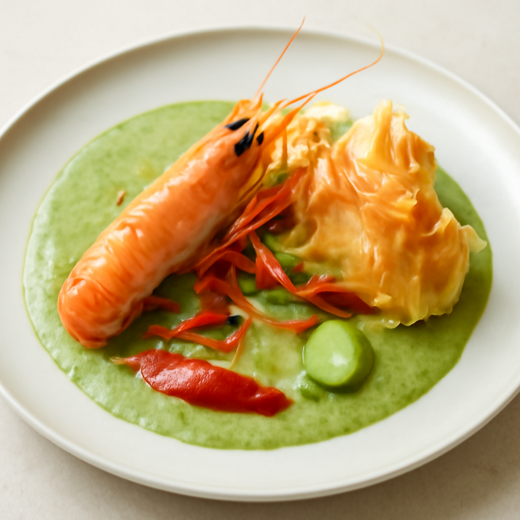 SCAMPI IN SALSA DI ZUCCHINE