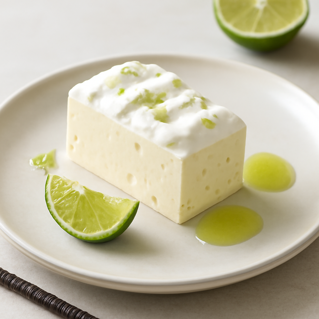 Semifreddo al lime e vaniglia