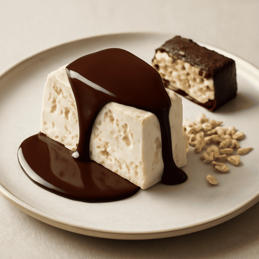 Semifreddo al torrone e cioccolato