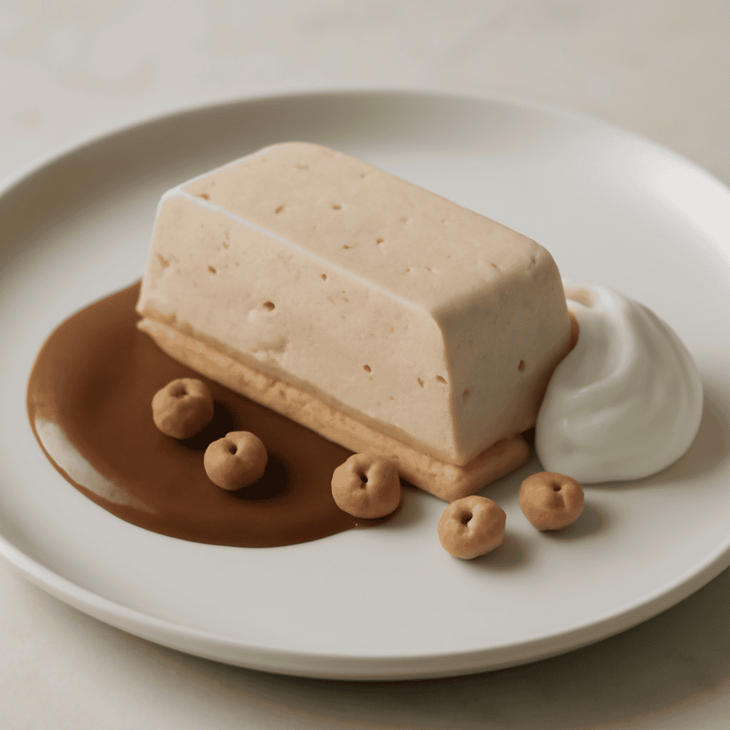 Semifreddo alle nocciole con biscuit alla vaniglia