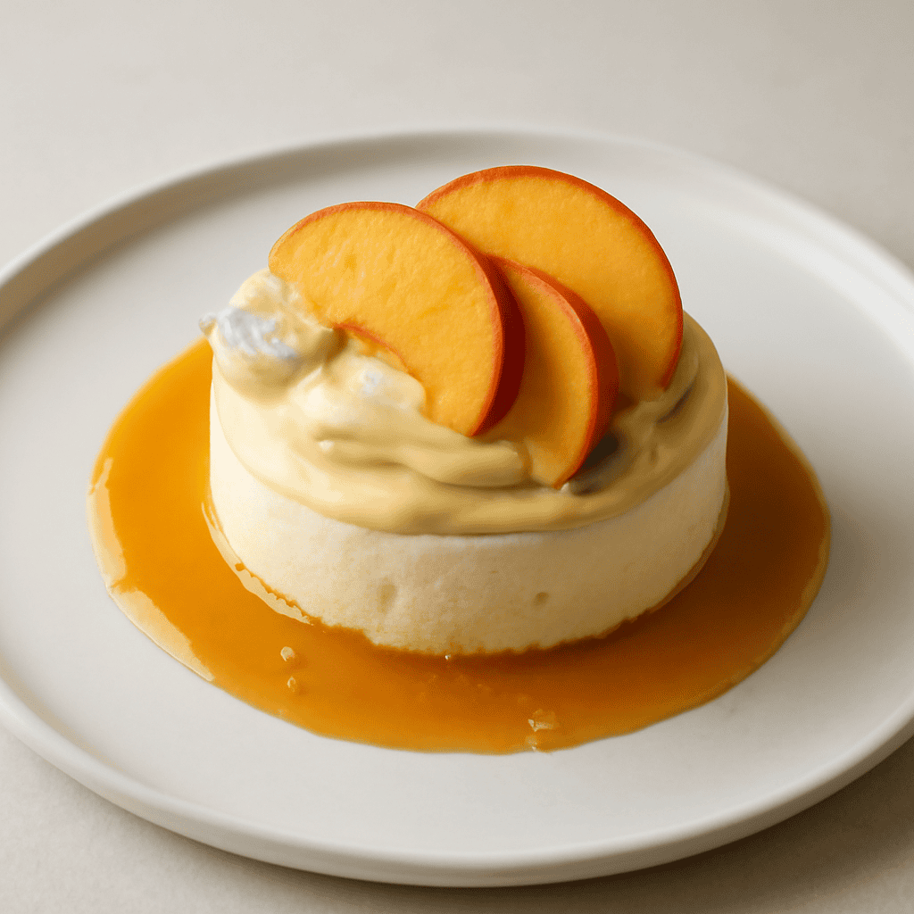 semifreddo pesca e zabaglione