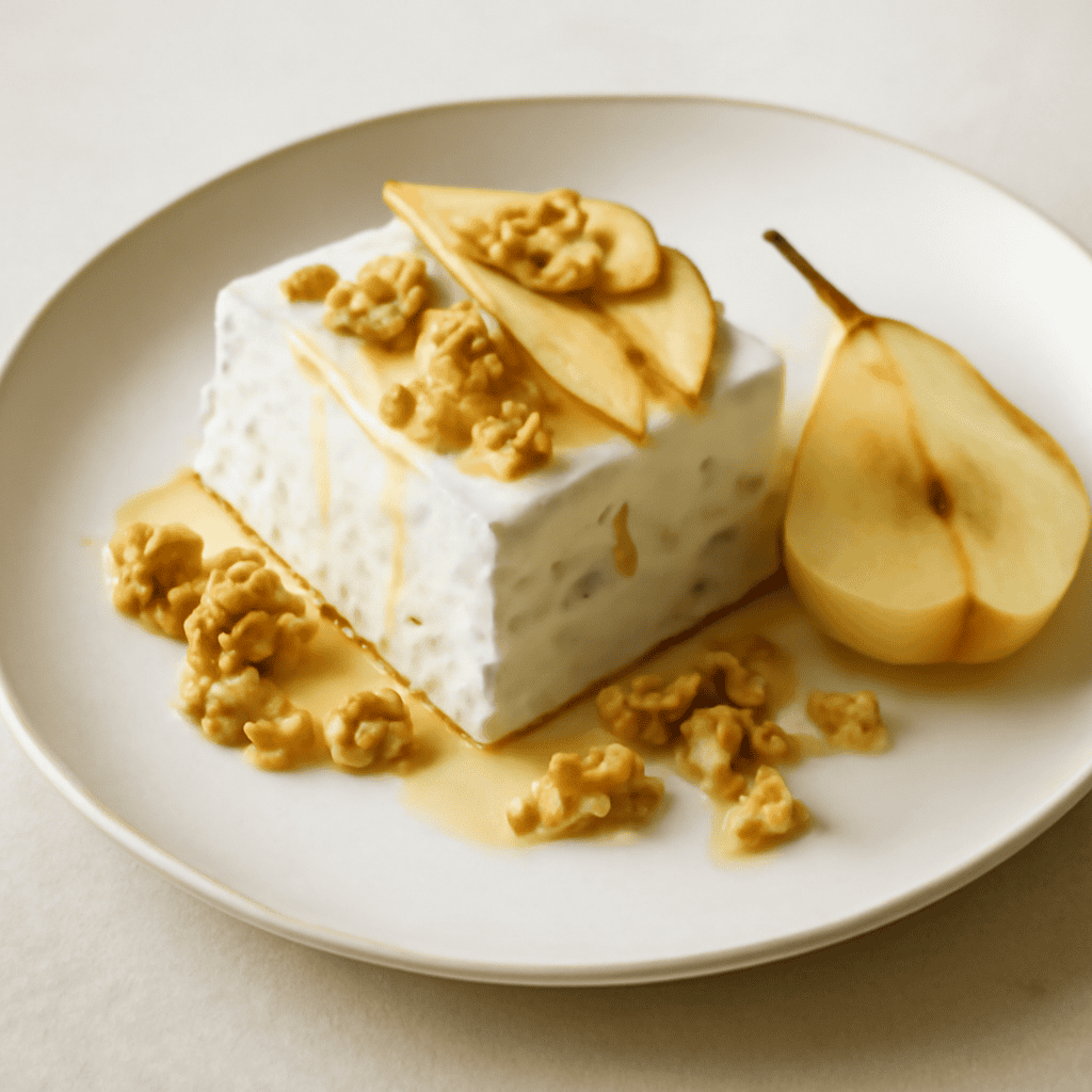 semifreddo ricotta pere e noci