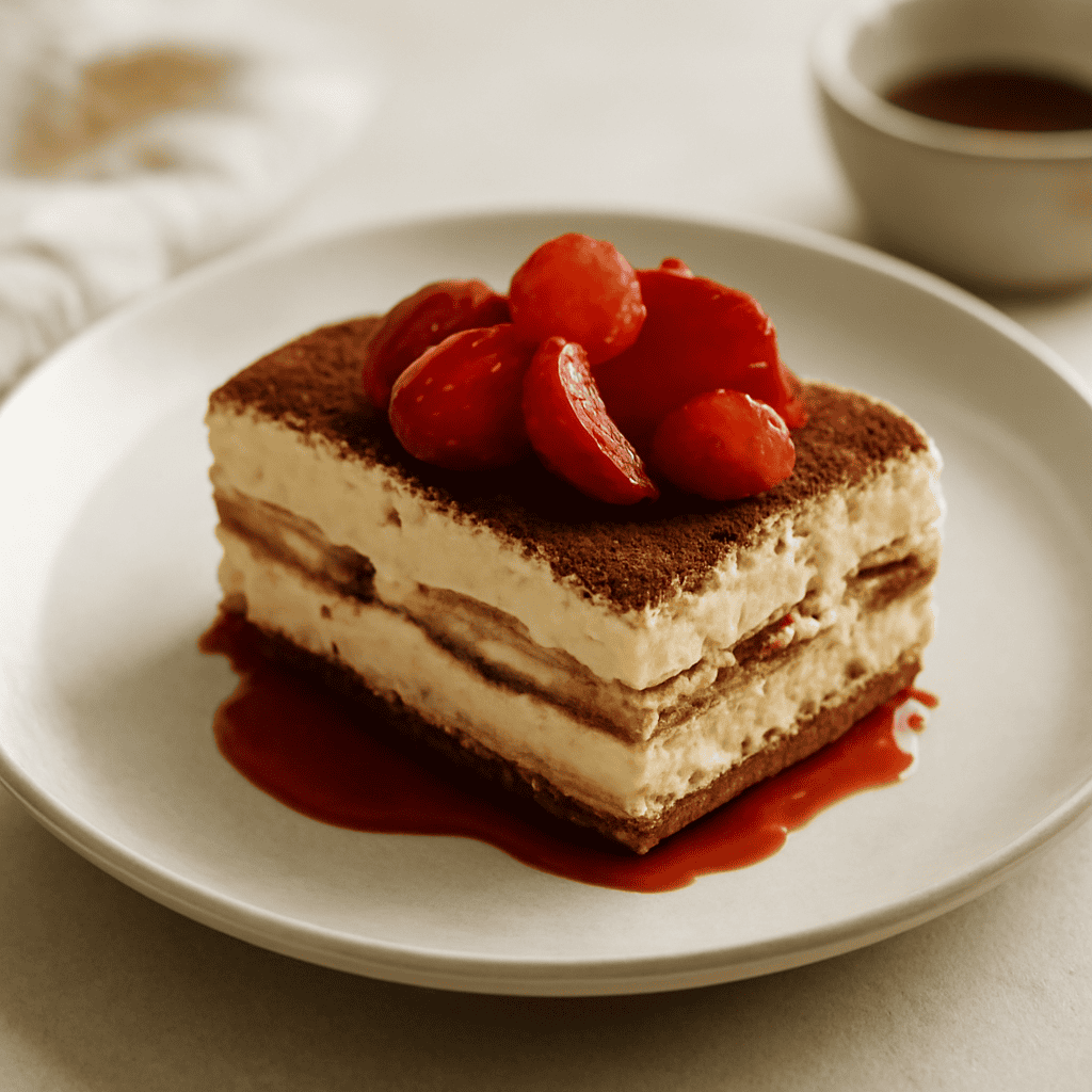 Semifreddo Tiramisù con fragole