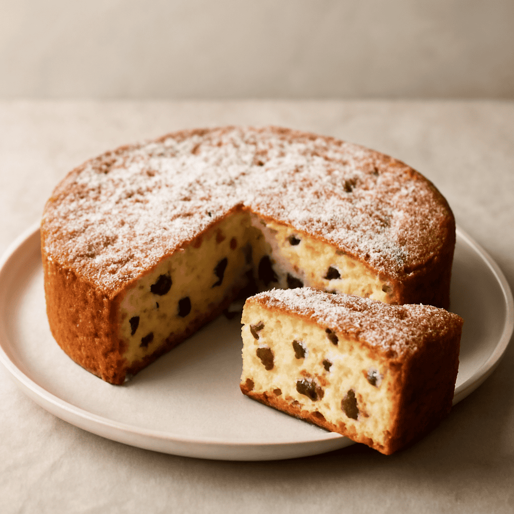 Soffice torta alla ricotta e cioccolato