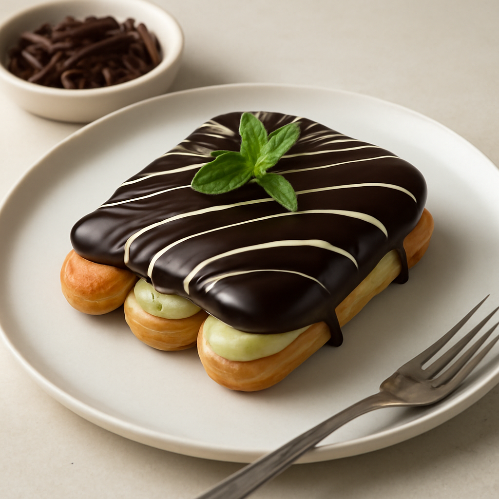 Sospiri al cioccolato e menta