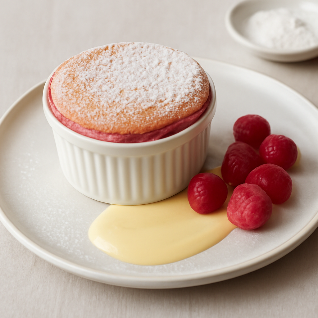 Soufflé di lamponi