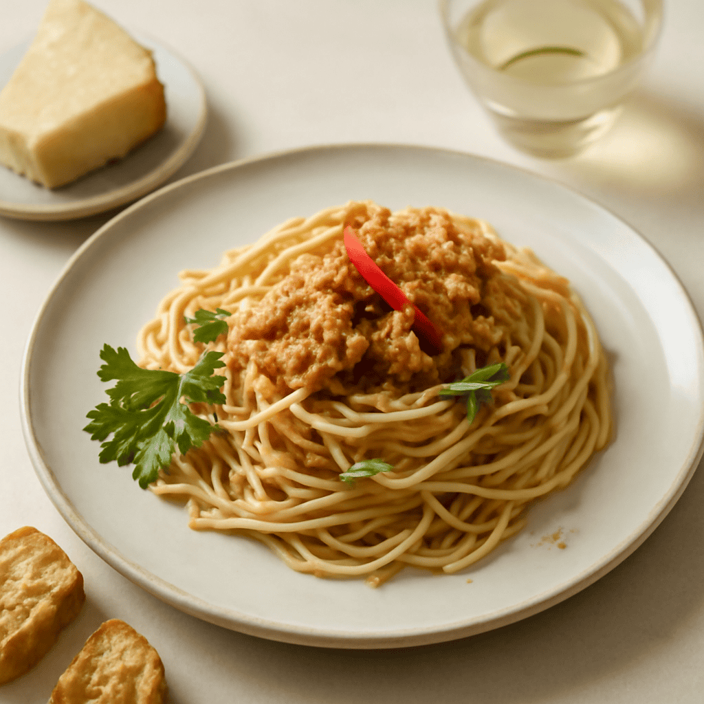 Spaghetti alla granseola piccante