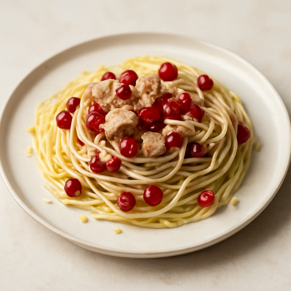 Spaghetti tonno e ribes