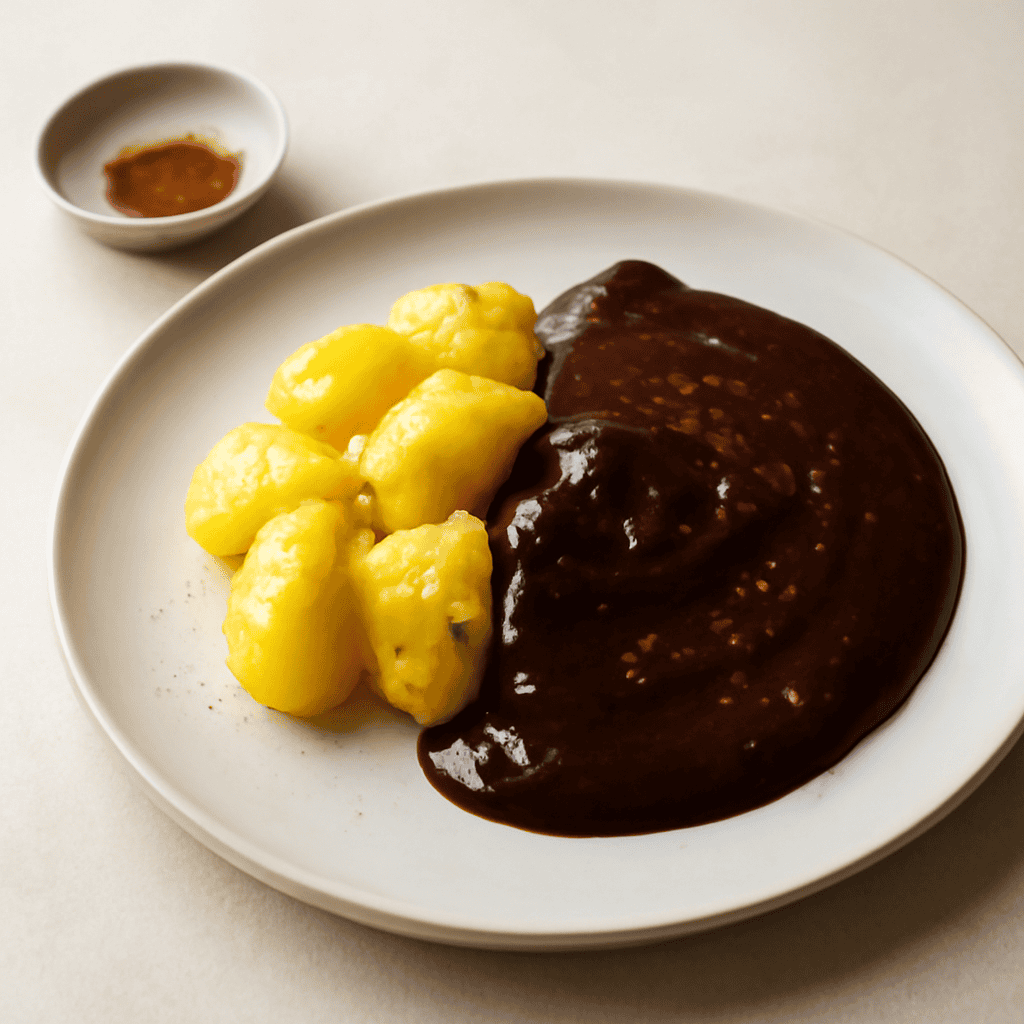 Speziato di patate e cioccolato piccante al rum