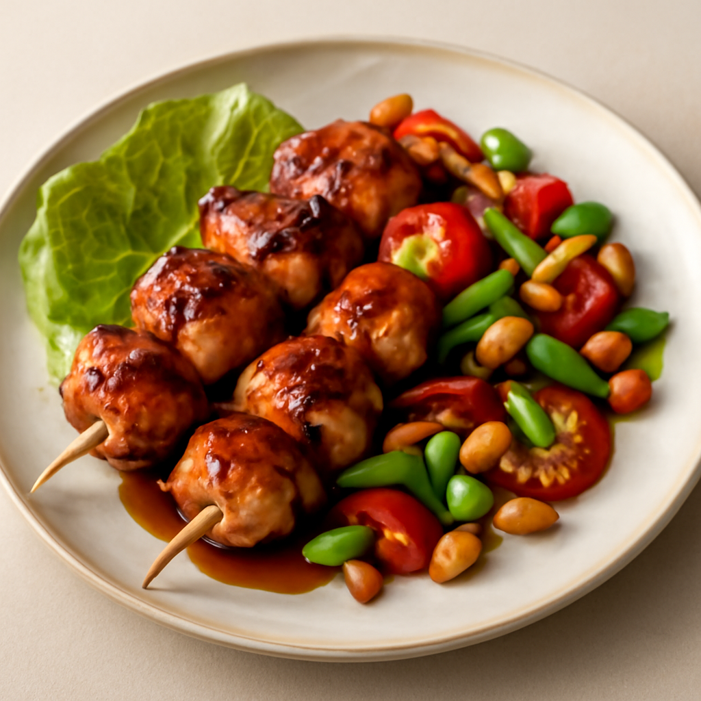 Spiedini di pollo in salsa teriaki