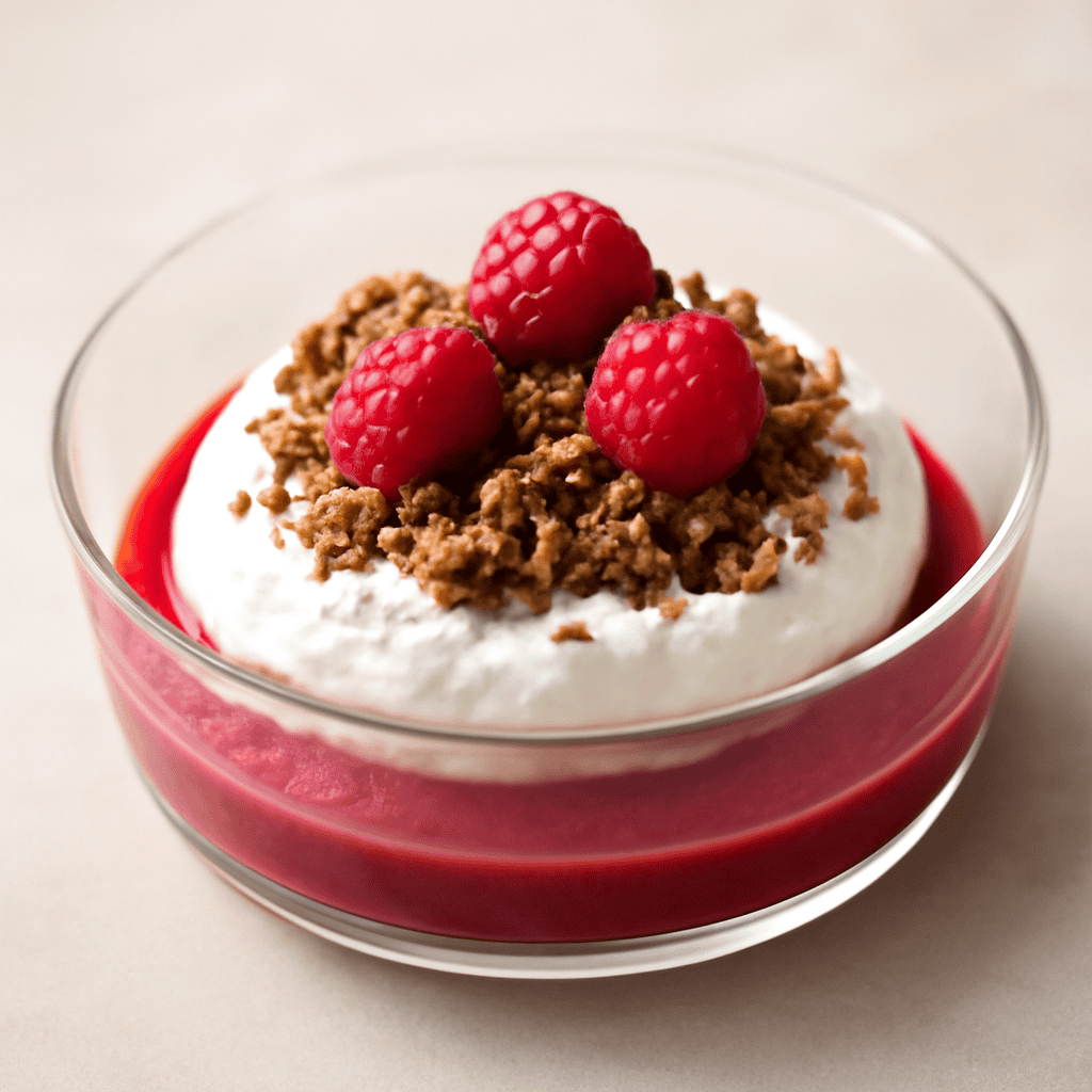 spumoso allo yogurt e lampone