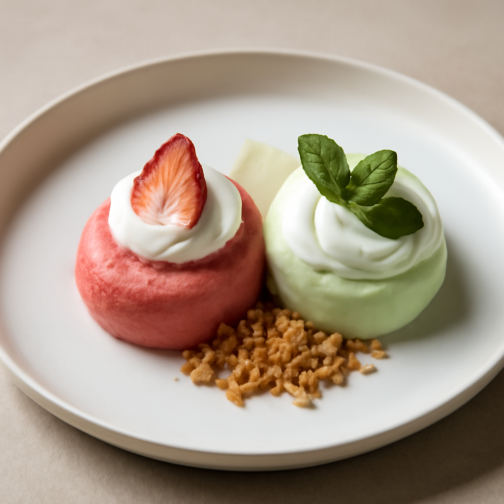 Spumoso fragola e yogurt alla menta