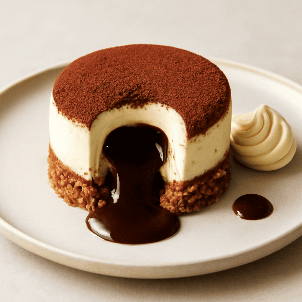 SPUOSO TIRAMISU’ CON CUORE LIQUIDO AL CAFFE’