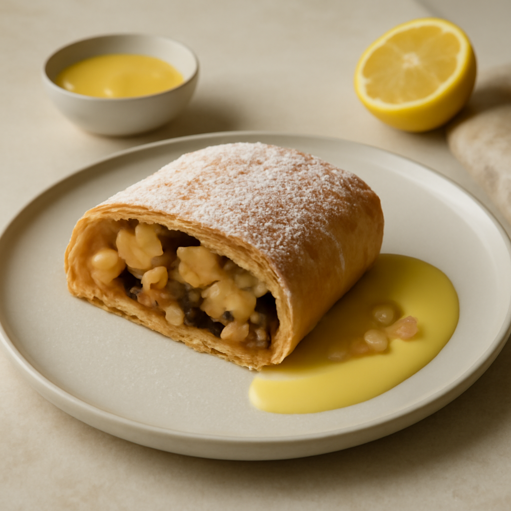 Strudel di frolla al Limoncello