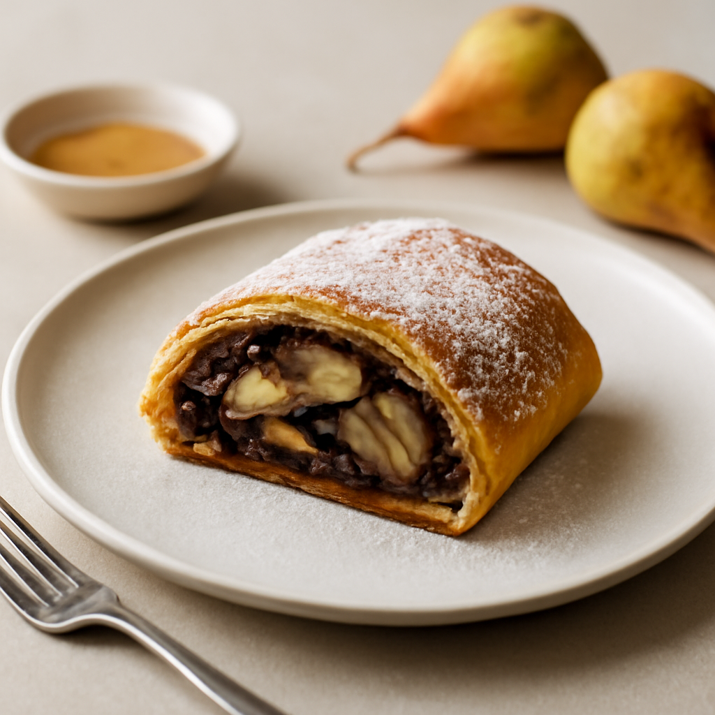 strudel pere e cioccolato