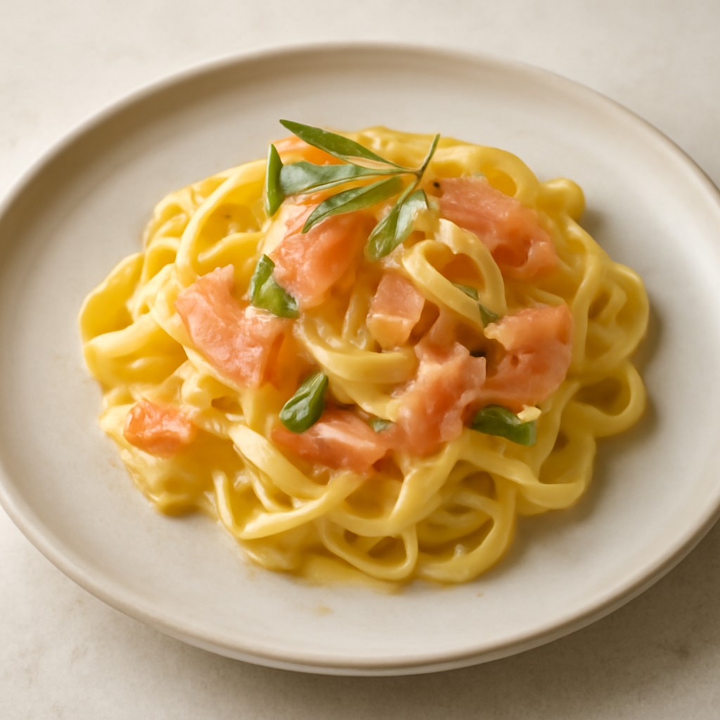 Tagliatelle al salmone