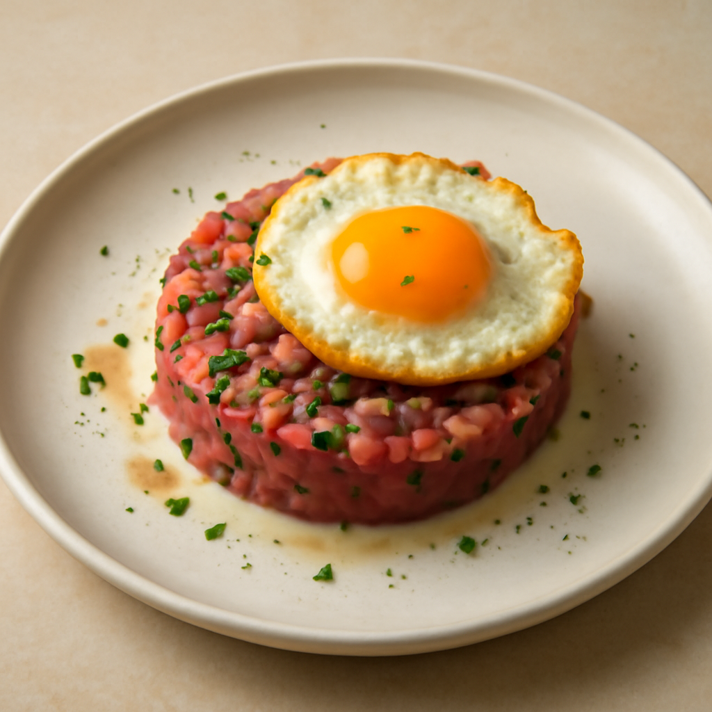 Tartara di Tonno con Tuorlo fritto