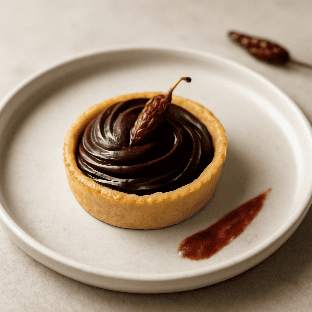 Tartelletta con ganache al peperoncino